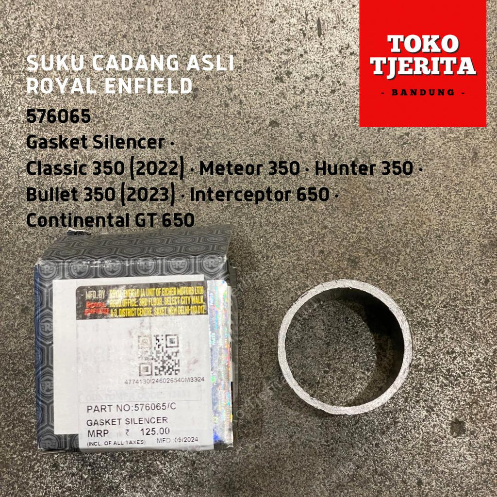 Gasket Silencer Knalpot 576065 Interceptor 650 Hunter 350 - Royal Enfield ASLI