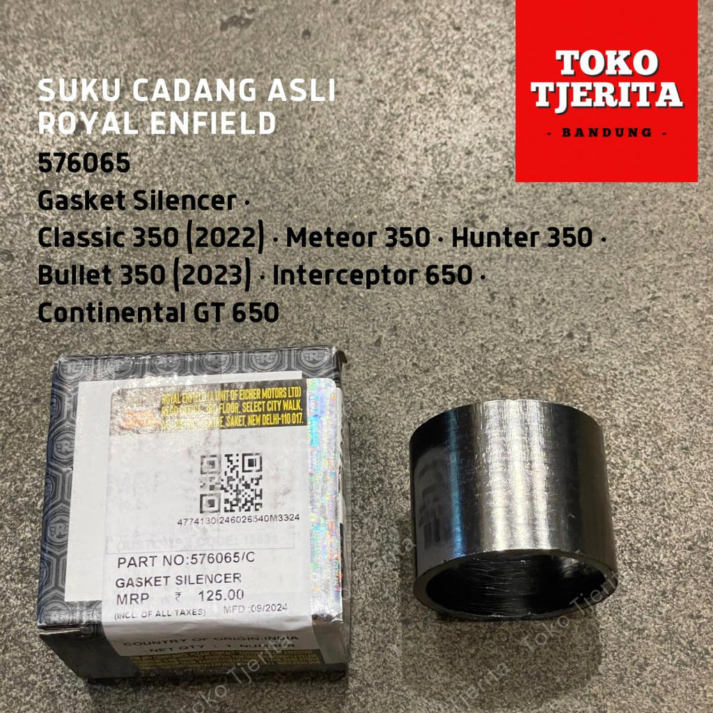 Gasket Silencer Knalpot 576065 Interceptor 650 Hunter 350 - Royal Enfield ASLI