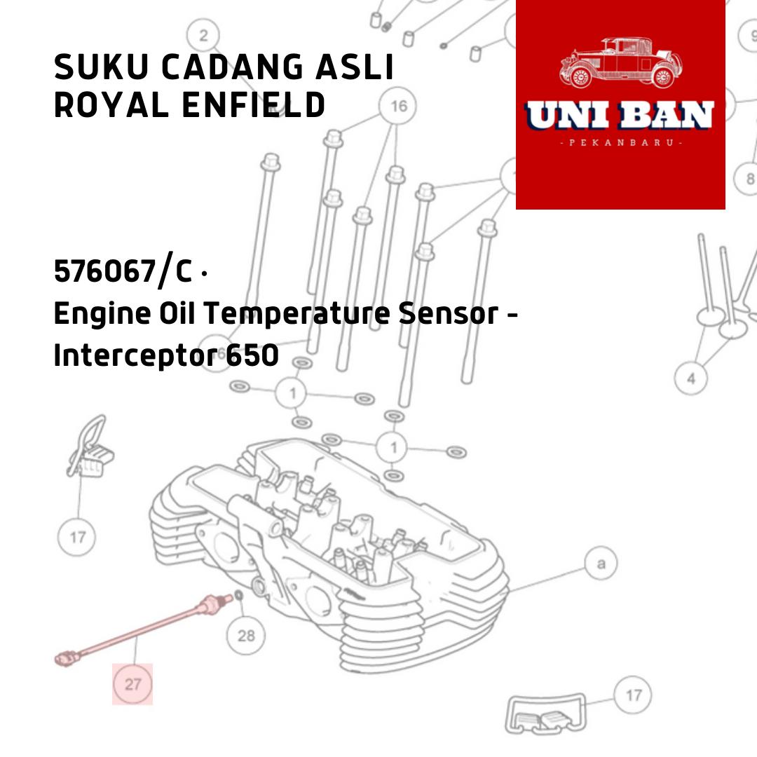 Engine Oil Temperature Sensor Royal Enfield Interceptor 650 576067 Asli