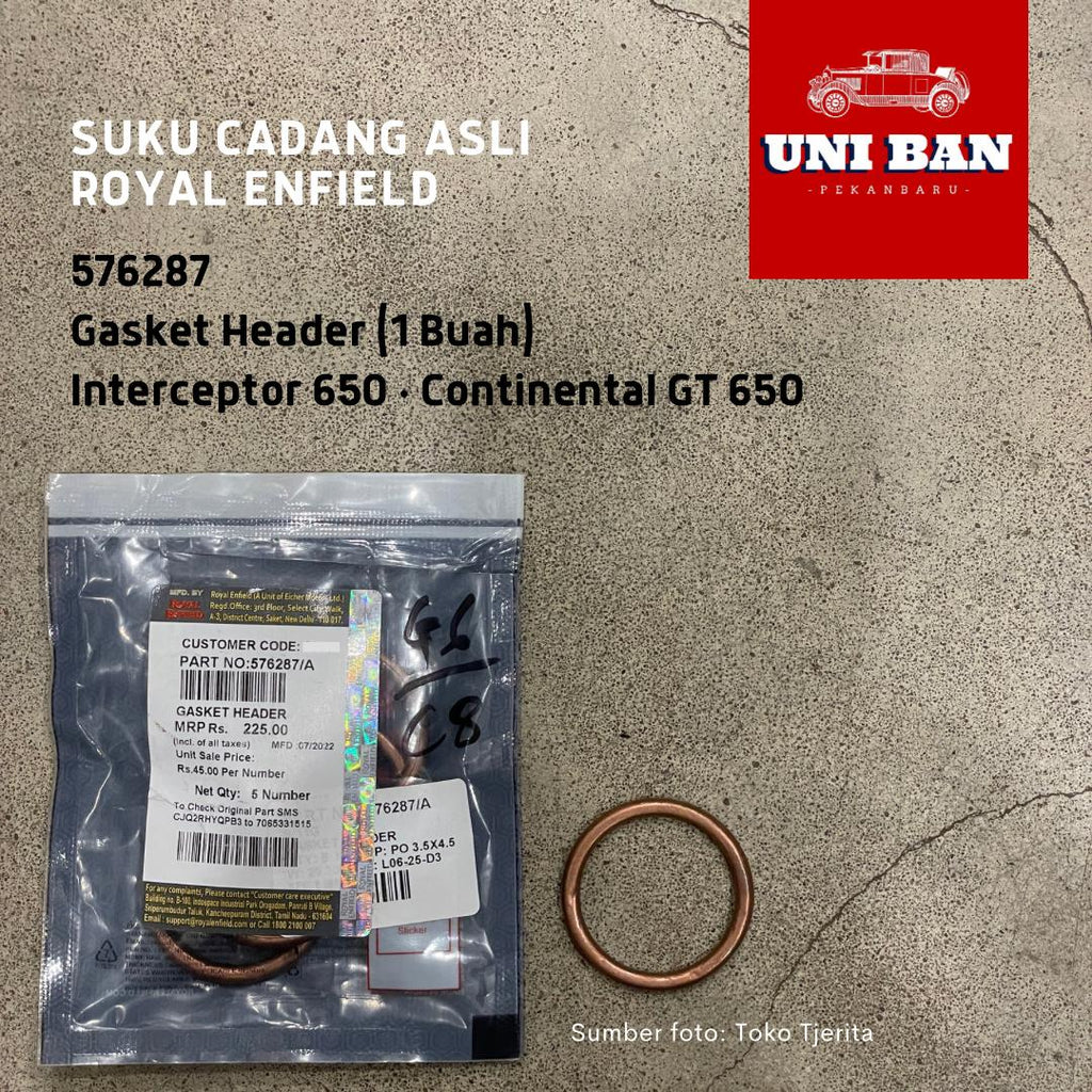 Paking Knalpot Interceptor GT 650 Gasket Header 576287 - Royal Enfield