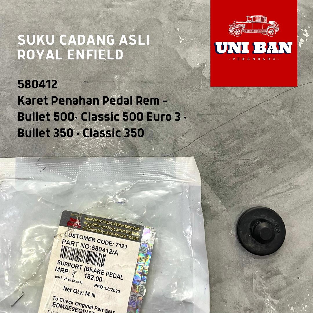 Karet Penahan Pedal Rem 580412 Classic Bullet - Royal Enfield ASLI
