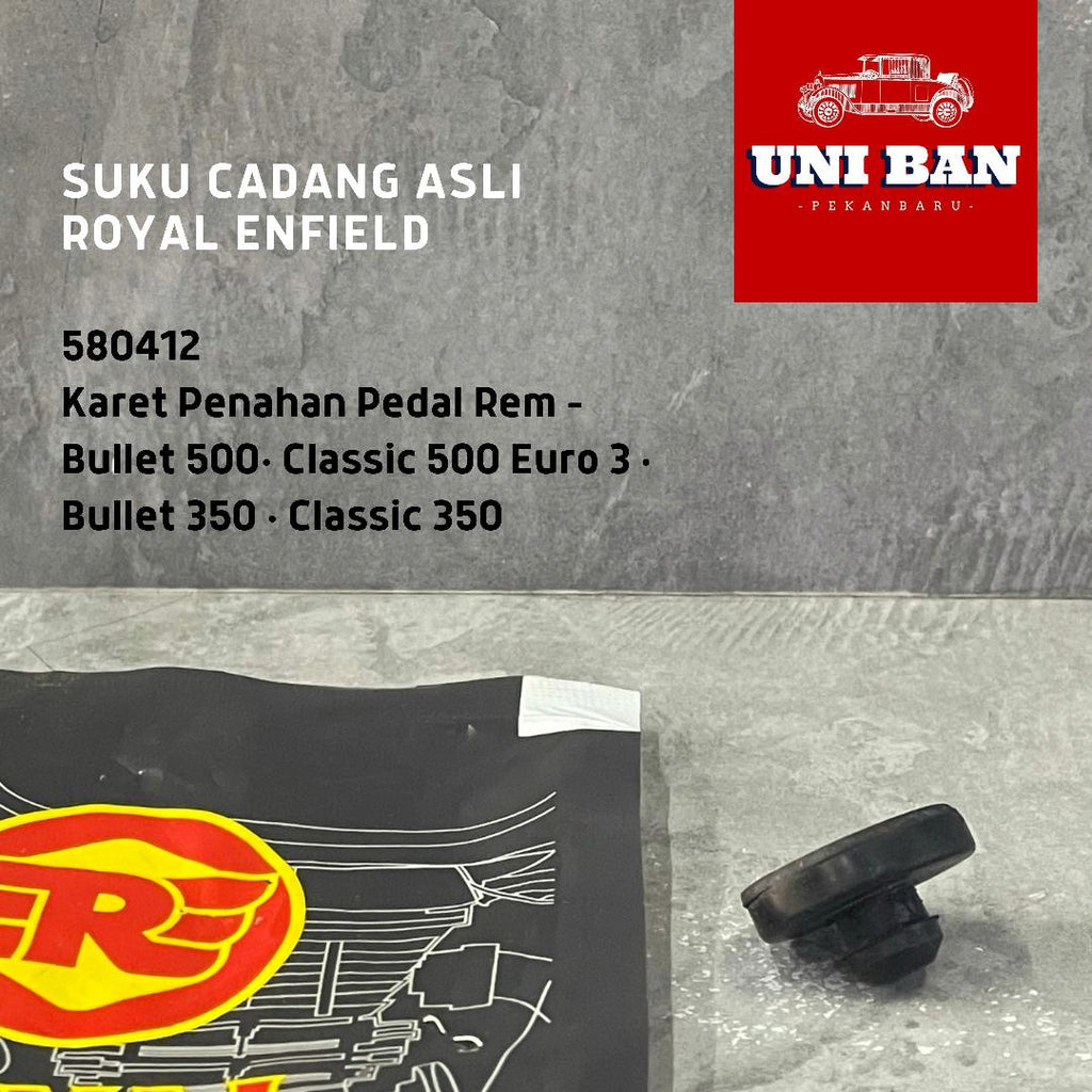 Karet Penahan Pedal Rem 580412 Classic Bullet - Royal Enfield ASLI