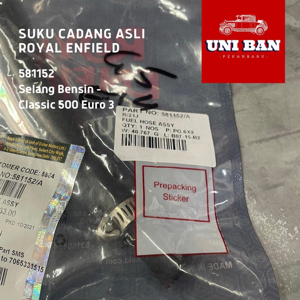 Selang Bensin Classic 500 Euro 3 581152 - Royal Enfield ASLI