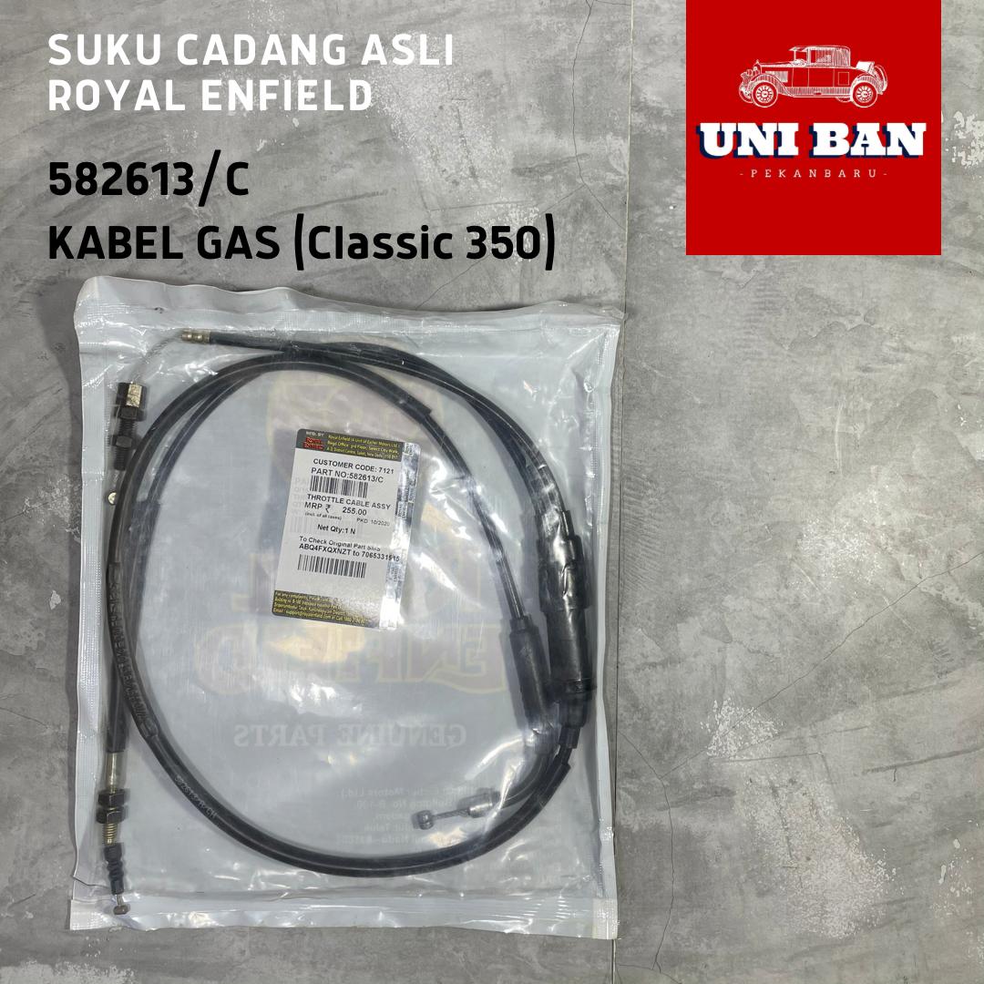 Kabel Gas Bullet Classic 350 (sebelum 2013) / Throttle Cable 582613/C - Royal Enfield ASLI