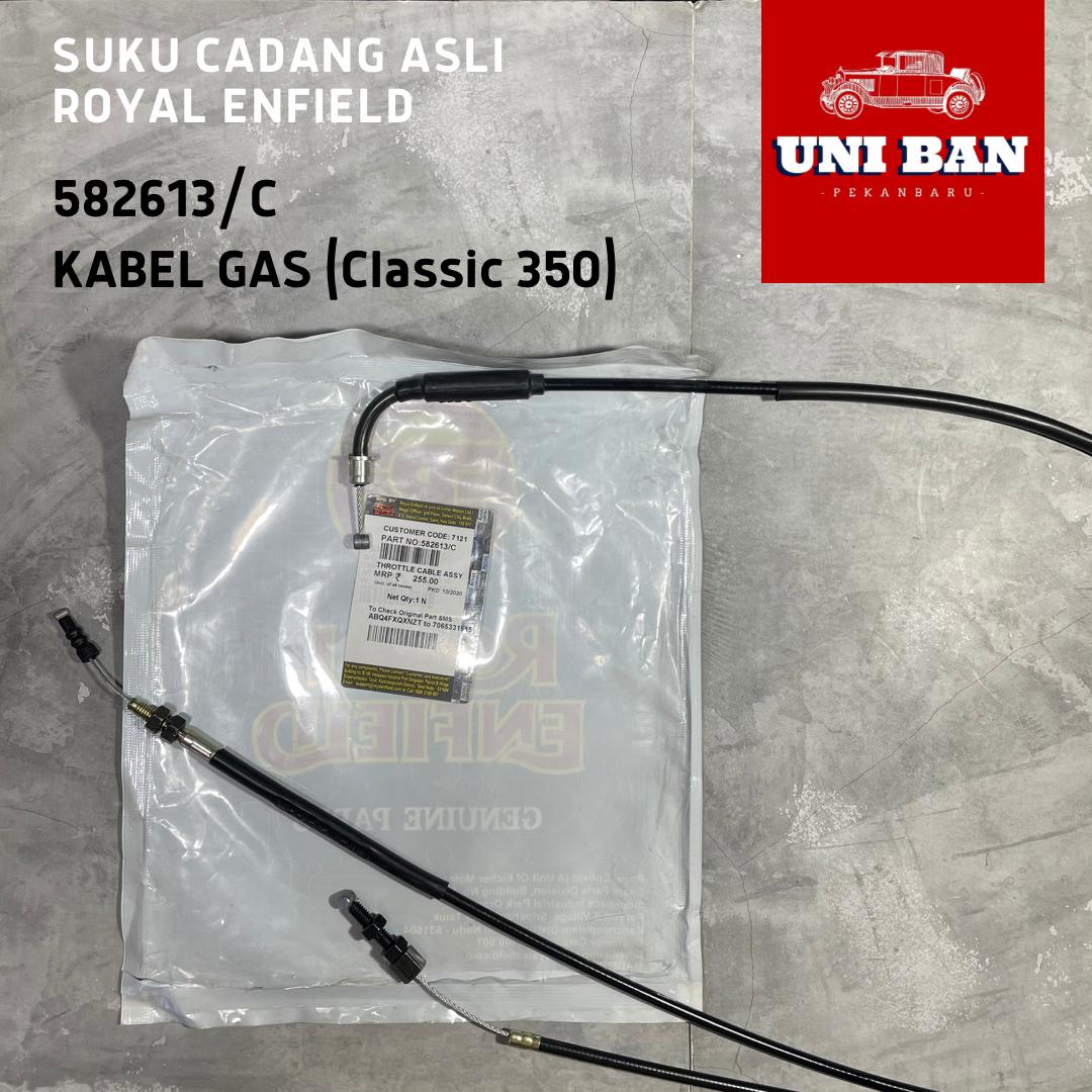 Kabel Gas Bullet Classic 350 (sebelum 2013) / Throttle Cable 582613/C - Royal Enfield ASLI