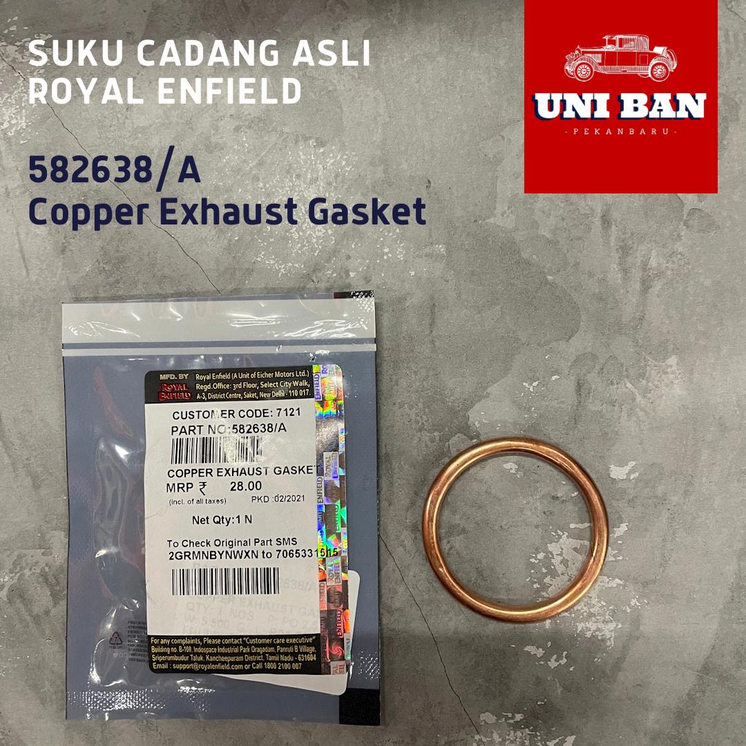 Copper Exhaust Gasket / Paking Knalpot - Royal Enfield ( ASLI )