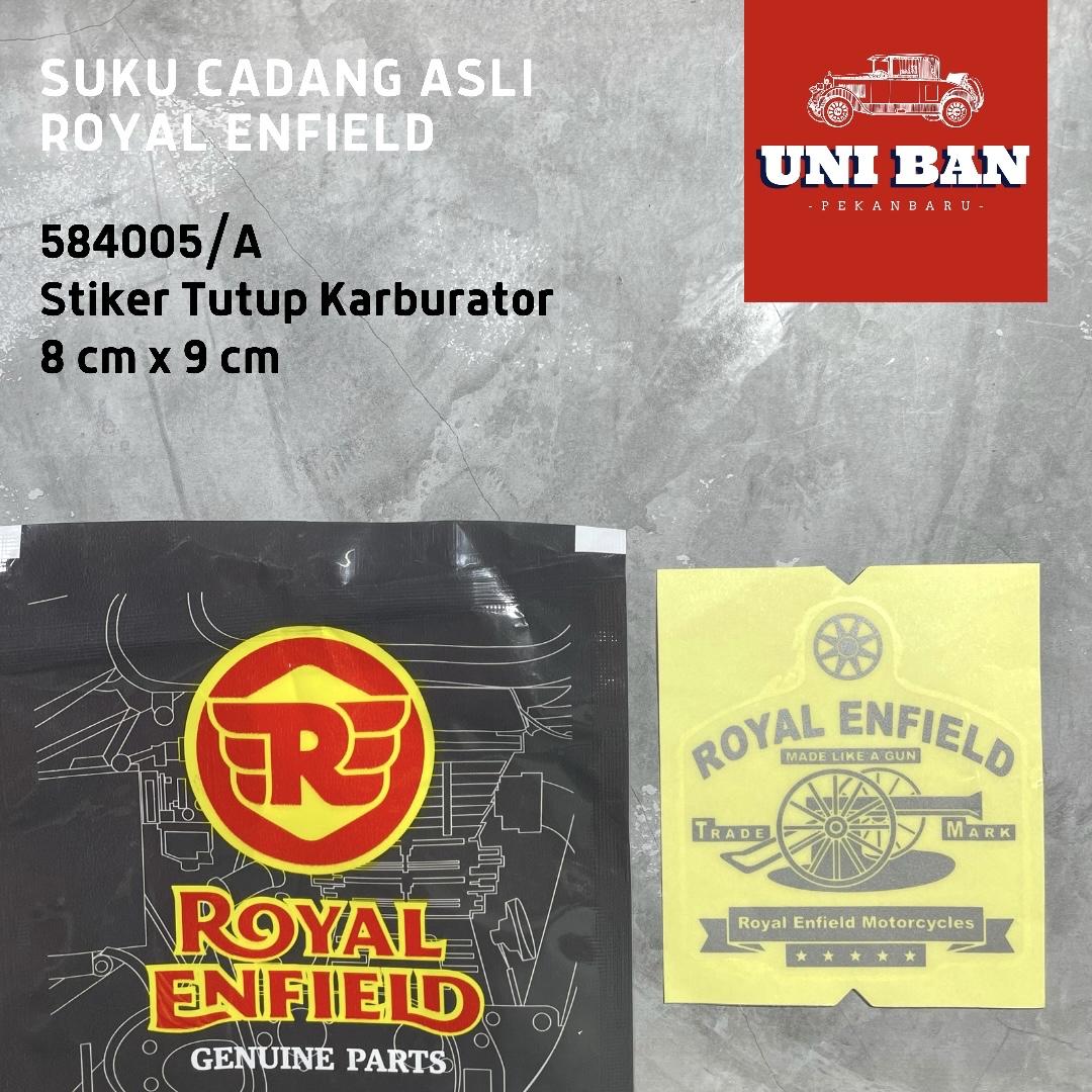Stiker Tutup Karburator Bullet Classic 584005/A - Royal Enfield ASLI