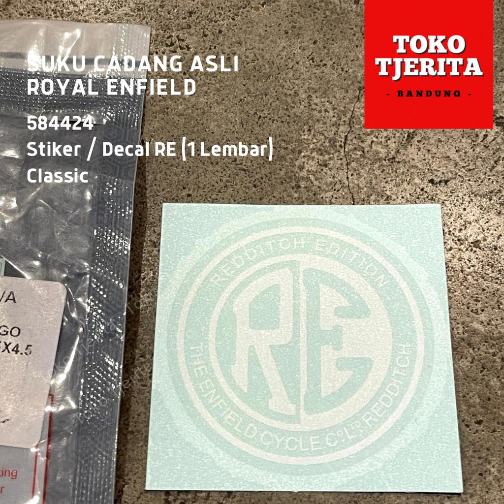 Stiker Spakbor Belakang Decal (1 Lembar) 584424 - Royal Enfield ASLI