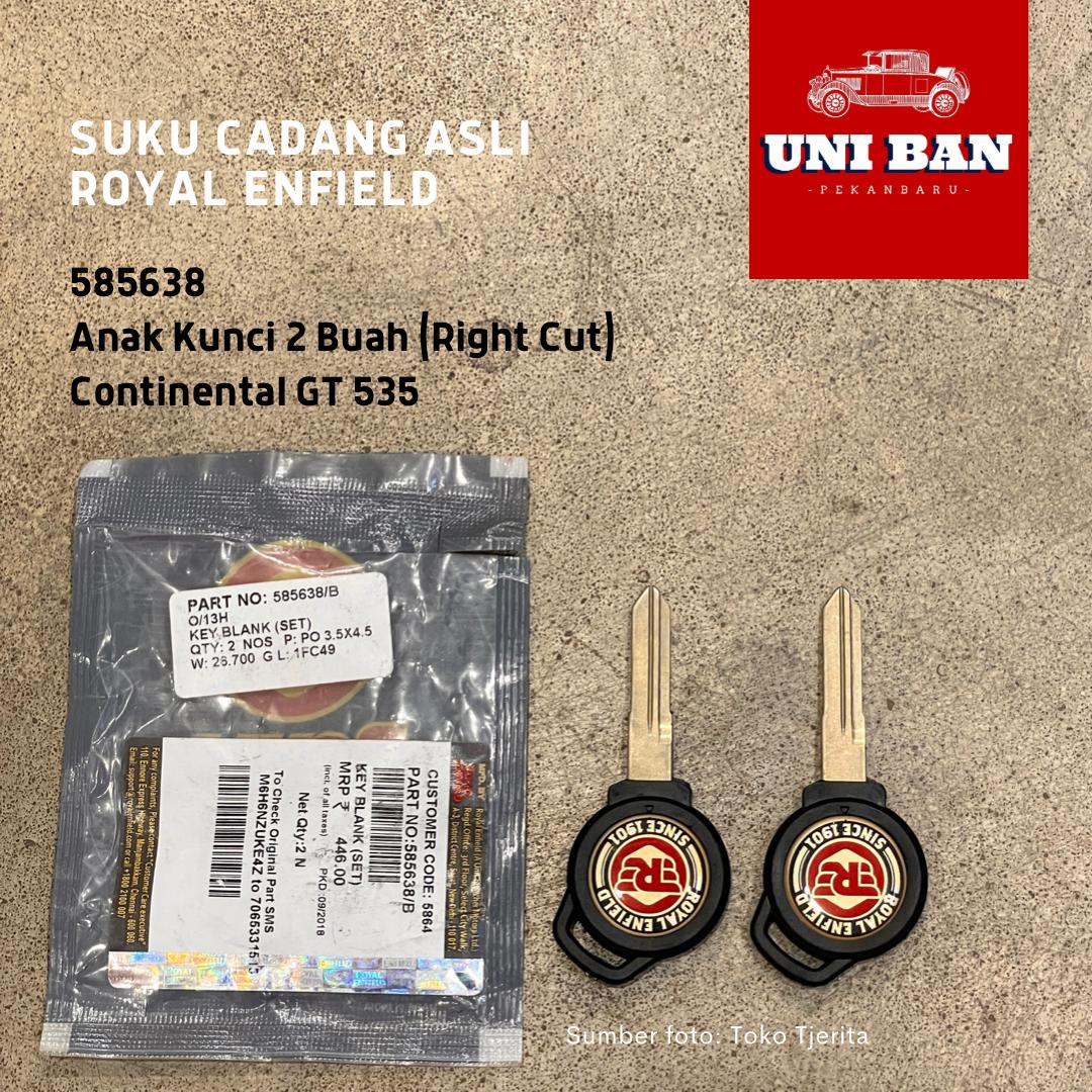 Anak Kunci 2 Buah Continental GT 535 585638 - Royal Enfield ASLI