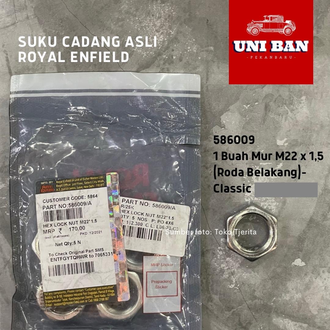 1 Buah Mur Roda Belakang Classic 586009 - Royal Enfield ASLI