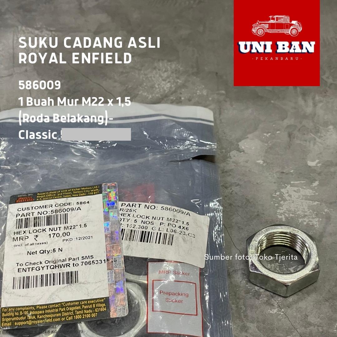 1 Buah Mur Roda Belakang Classic 586009 - Royal Enfield ASLI