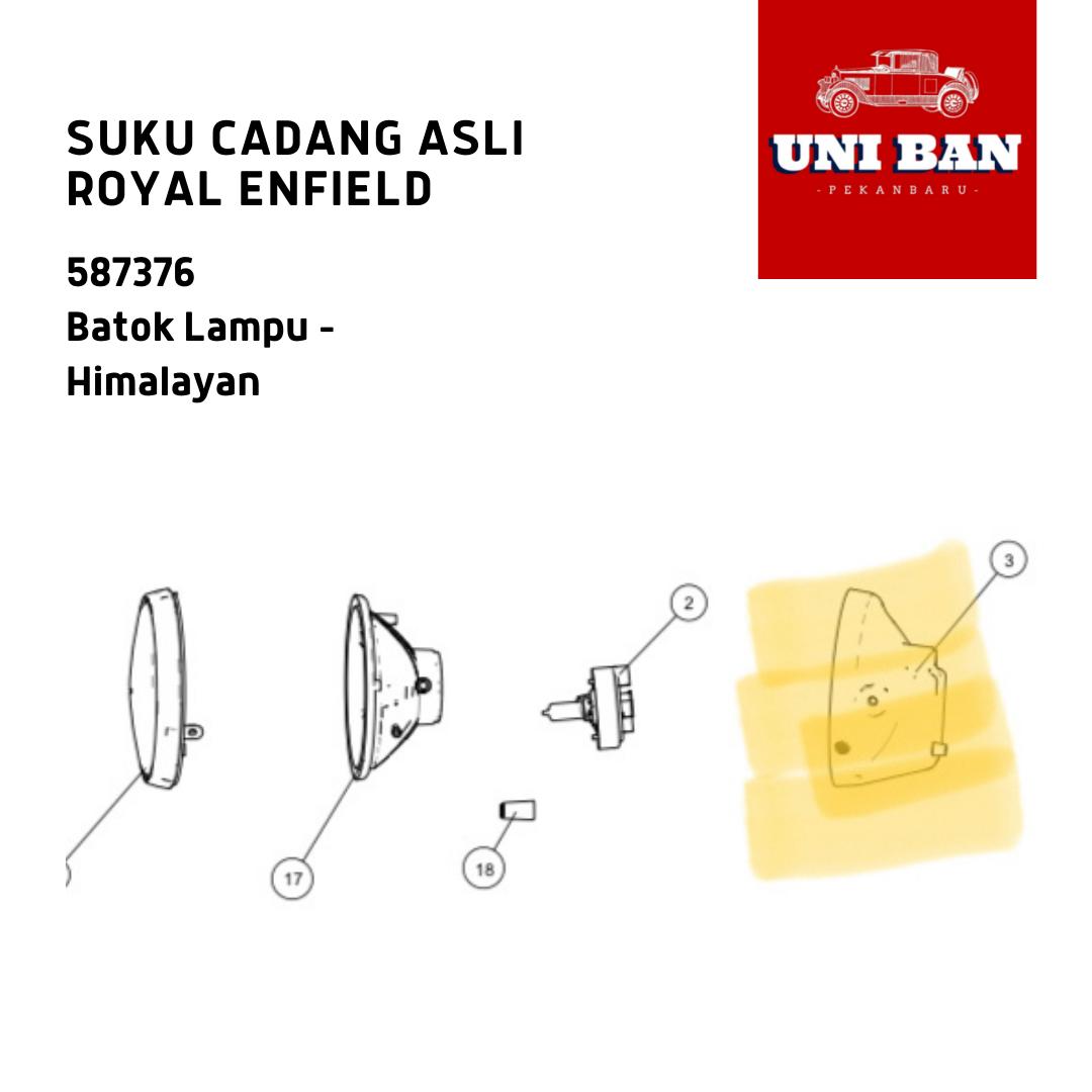 Batok Lampu Depan 587376 Himalayan 411 Euro 4 - Royal Enfield ASLI