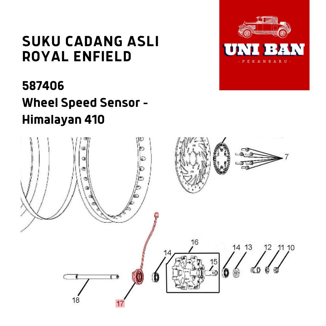 Wheel Speed Sensor Himalayan 587406 - Royal Enfield ASLI