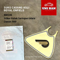Stiker Kanan Silver Saringan Udara Classic 500 590335 Royal Enfield