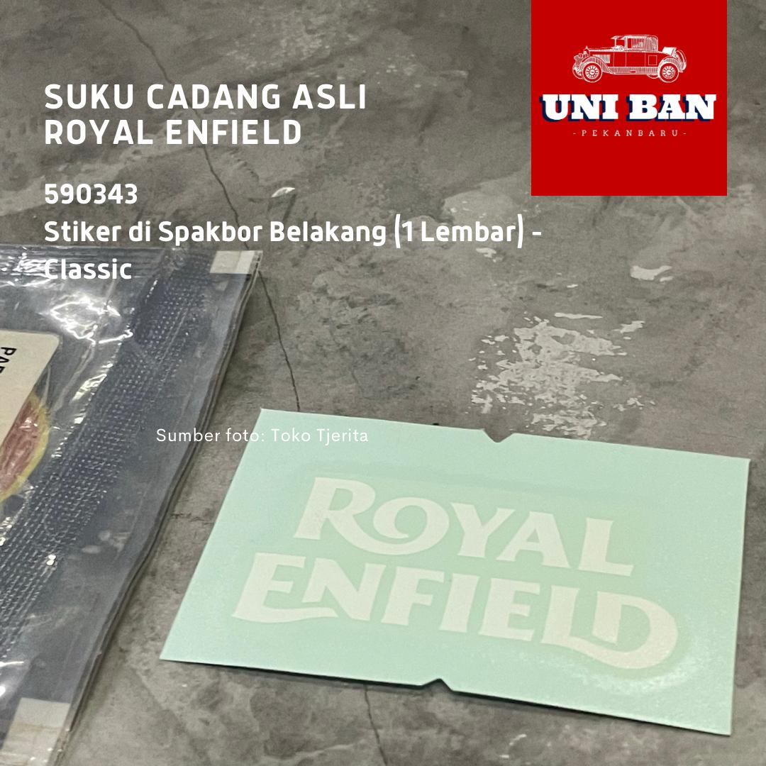 1 Stiker di Spakbor Belakang Classic 590343 - Royal Enfield ASLI