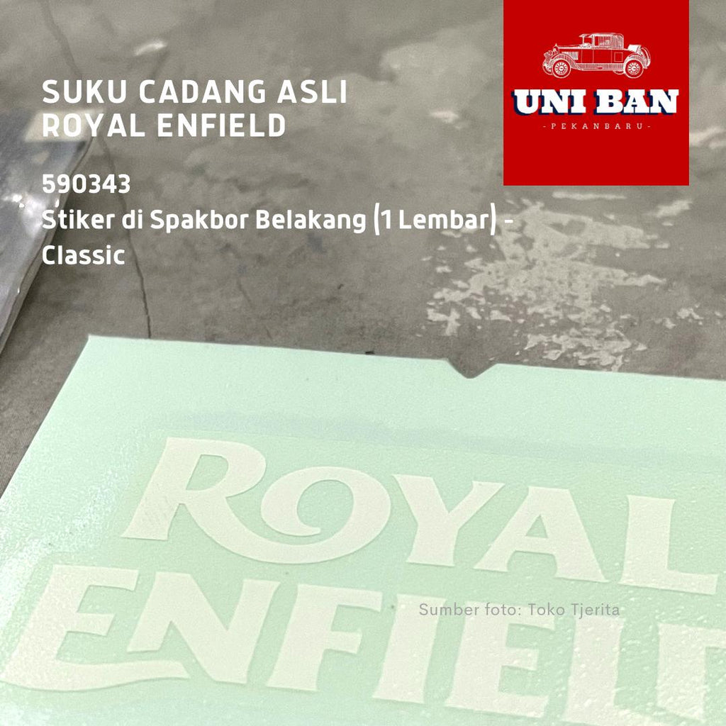 1 Stiker di Spakbor Belakang Classic 590343 - Royal Enfield ASLI