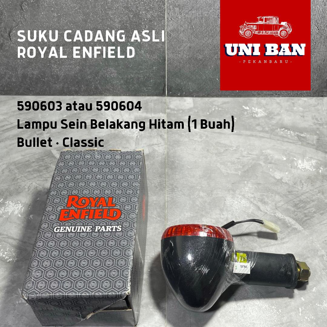 Lampu Sein Hitam (1 Buah) Classic 500 Stealth Black 590601 590602 590603 590604 - Royal Enfield ASLI