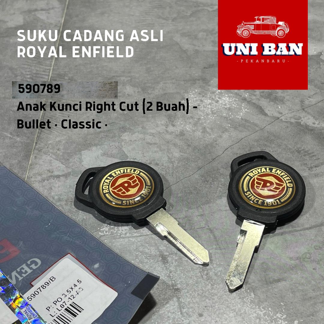 Anak Kunci Right Cut (2 Buah) 590789 Classic - Royal Enfield ASLI
