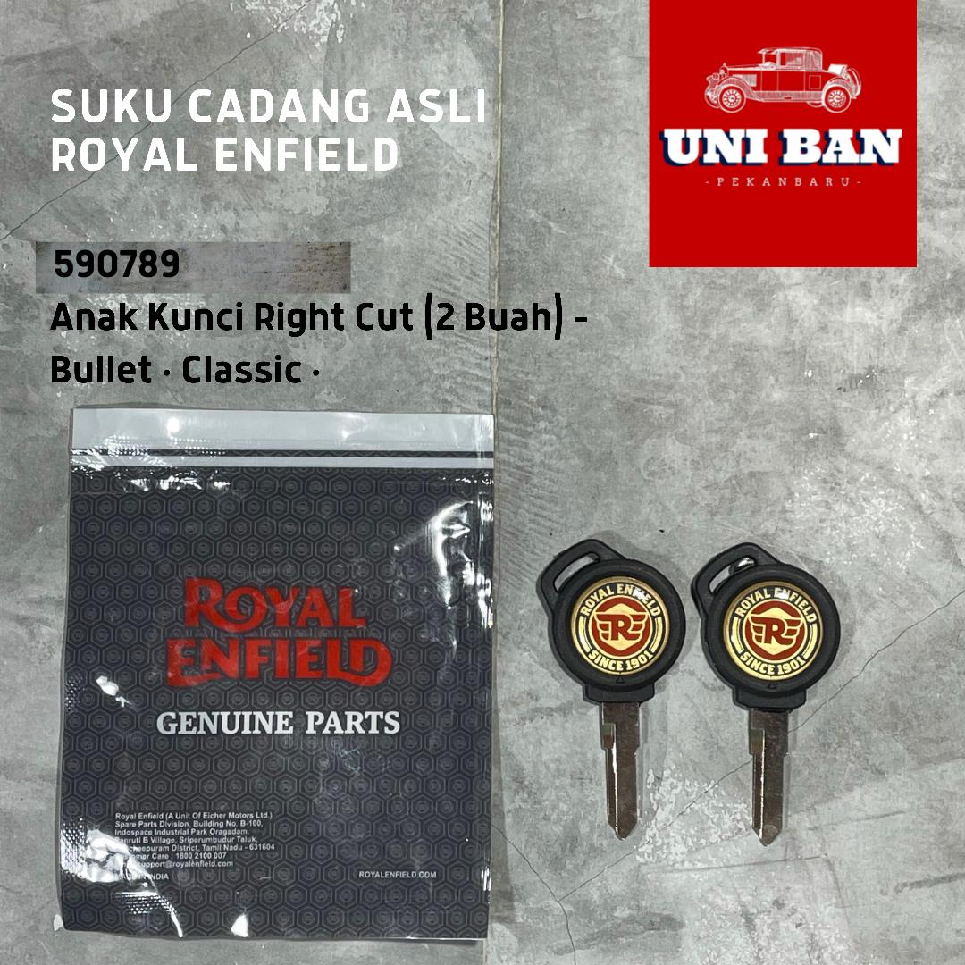 Anak Kunci Right Cut (2 Buah) 590789 Classic - Royal Enfield ASLI