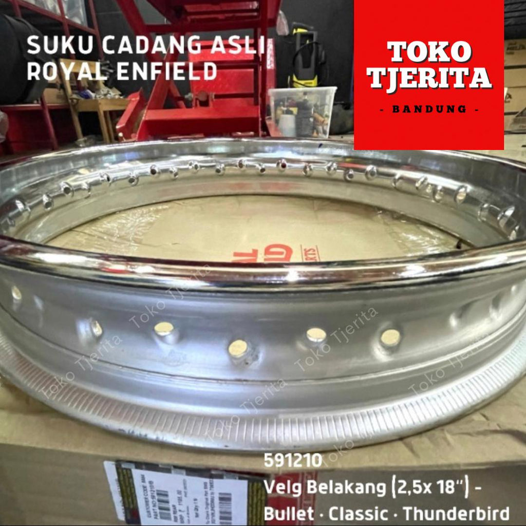 Velg Belakang 2,5 x 18" H 40 Classic 591210 - Royal Enfield ASLI