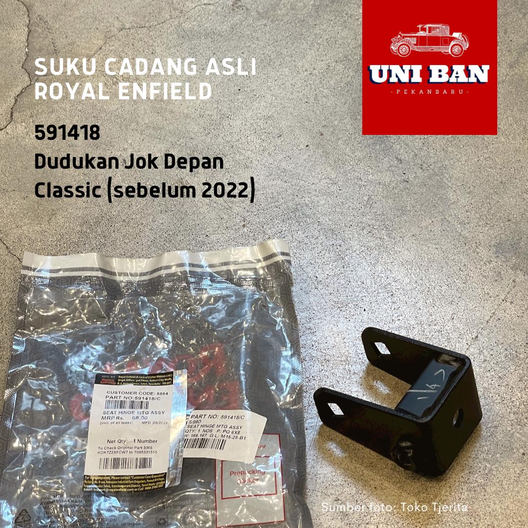 Dudukan Jok Depan Classic 591418 - Royal Enfield ASLI