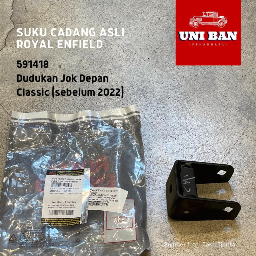 Dudukan Jok Depan Classic 591418 - Royal Enfield ASLI