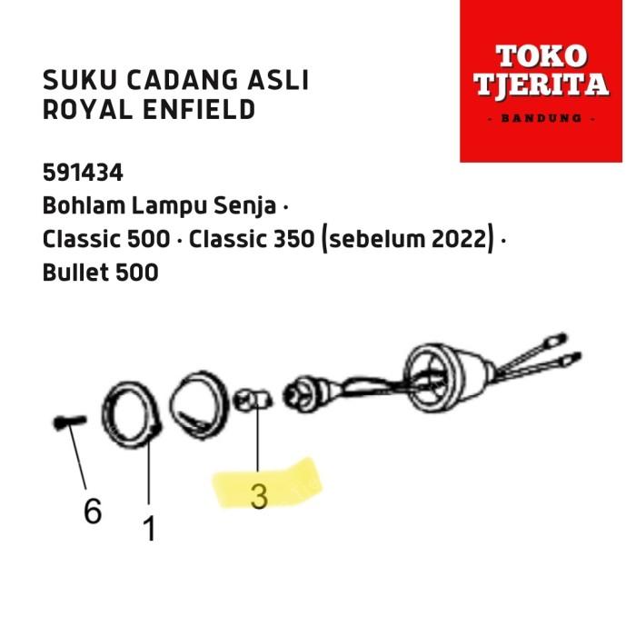 Bohlam Lampu Senja (1 Buah) Speedometer Classic 591434 - Royal Enfield
