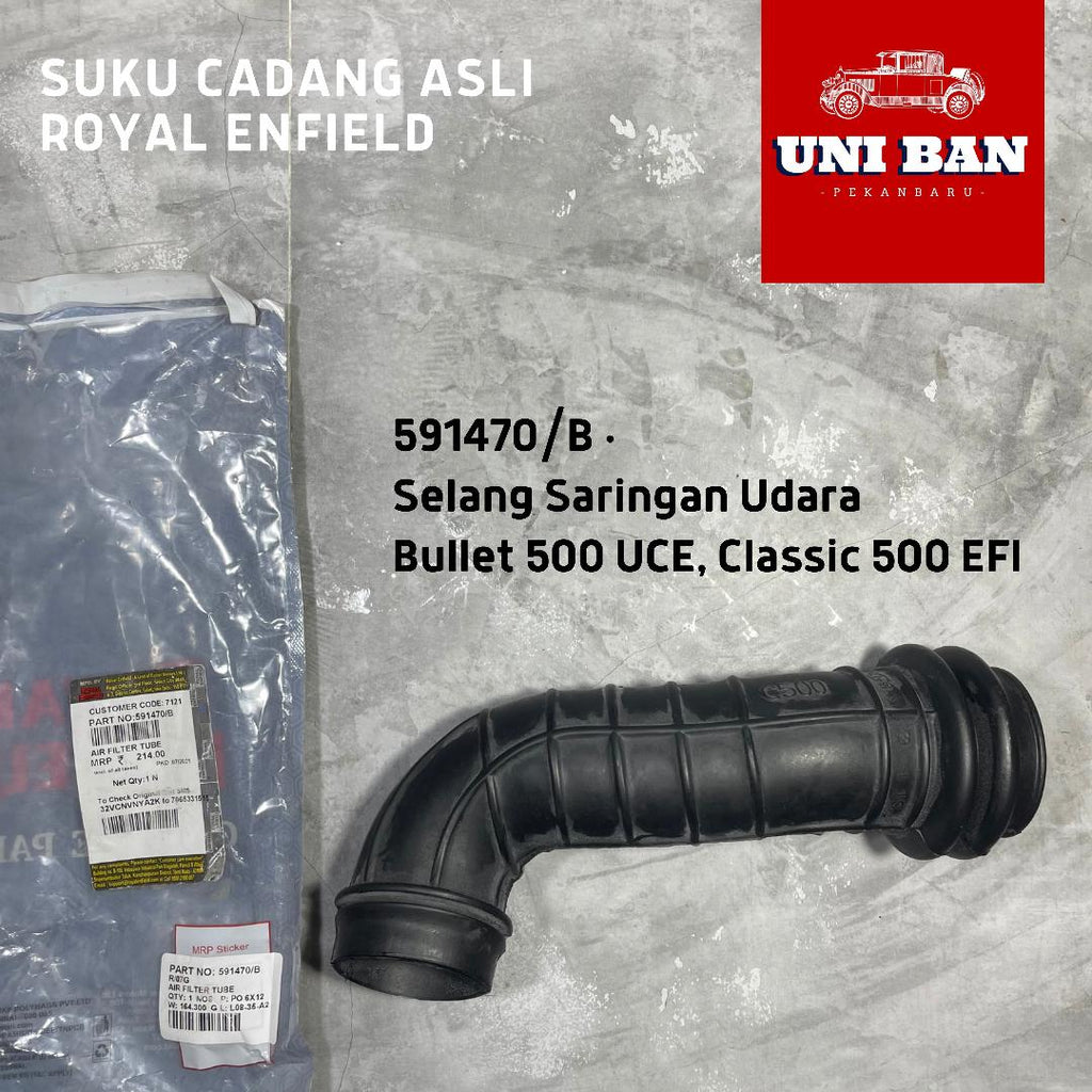Selang Saringan / Filter Udara 591470/B - Royal Enfield ASLI