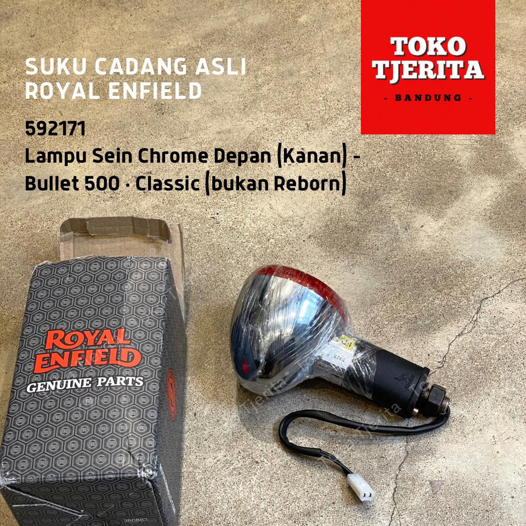 Lampu Sein (1 Buah)  Bullet Classic 350 500 UCE (Chrome) - Royal Enfield ASLI