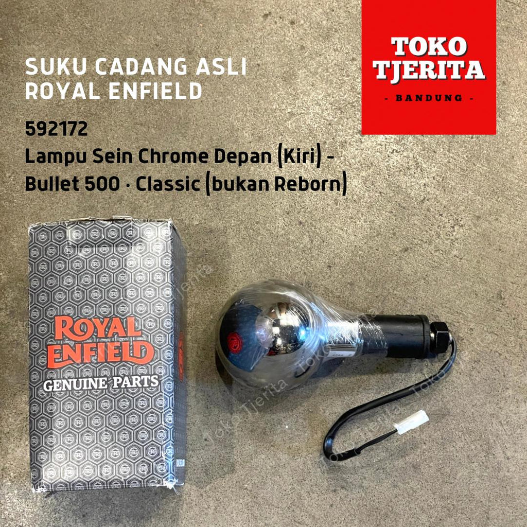 Lampu Sein (1 Buah)  Bullet Classic 350 500 UCE (Chrome) - Royal Enfield ASLI