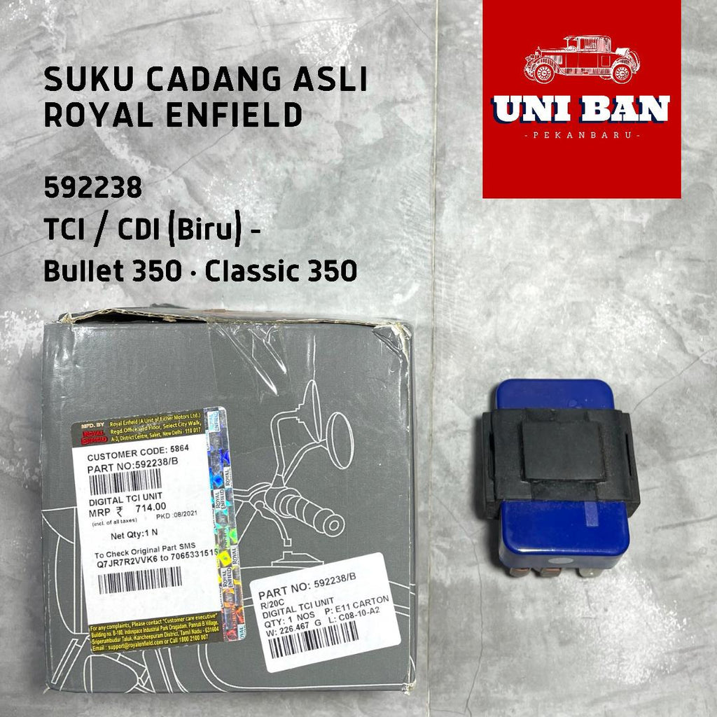 TCI / CDI (Biru) Classic Bullet 350 592238 - Royal Enfield ASLI
