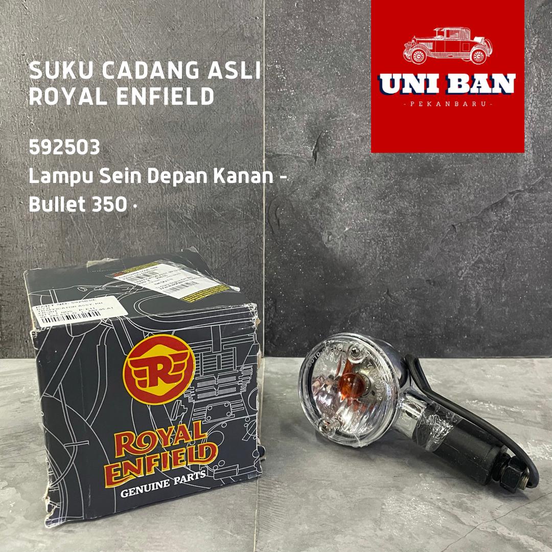 Lampu Sein (1 Buah) Mika Bening Bullet 350 - Royal Enfield ASLI