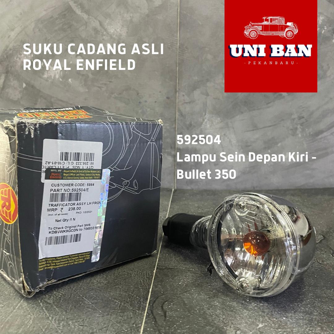 Lampu Sein (1 Buah) Mika Bening Bullet 350 - Royal Enfield ASLI