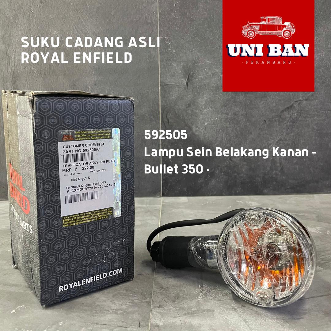 Lampu Sein (1 Buah) Mika Bening Bullet 350 - Royal Enfield ASLI
