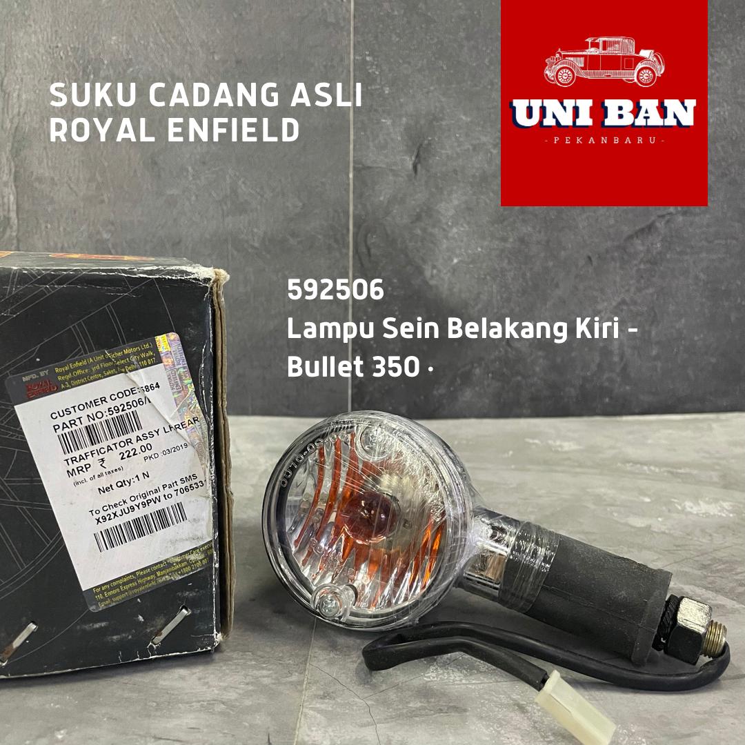 Lampu Sein (1 Buah) Mika Bening Bullet 350 - Royal Enfield ASLI