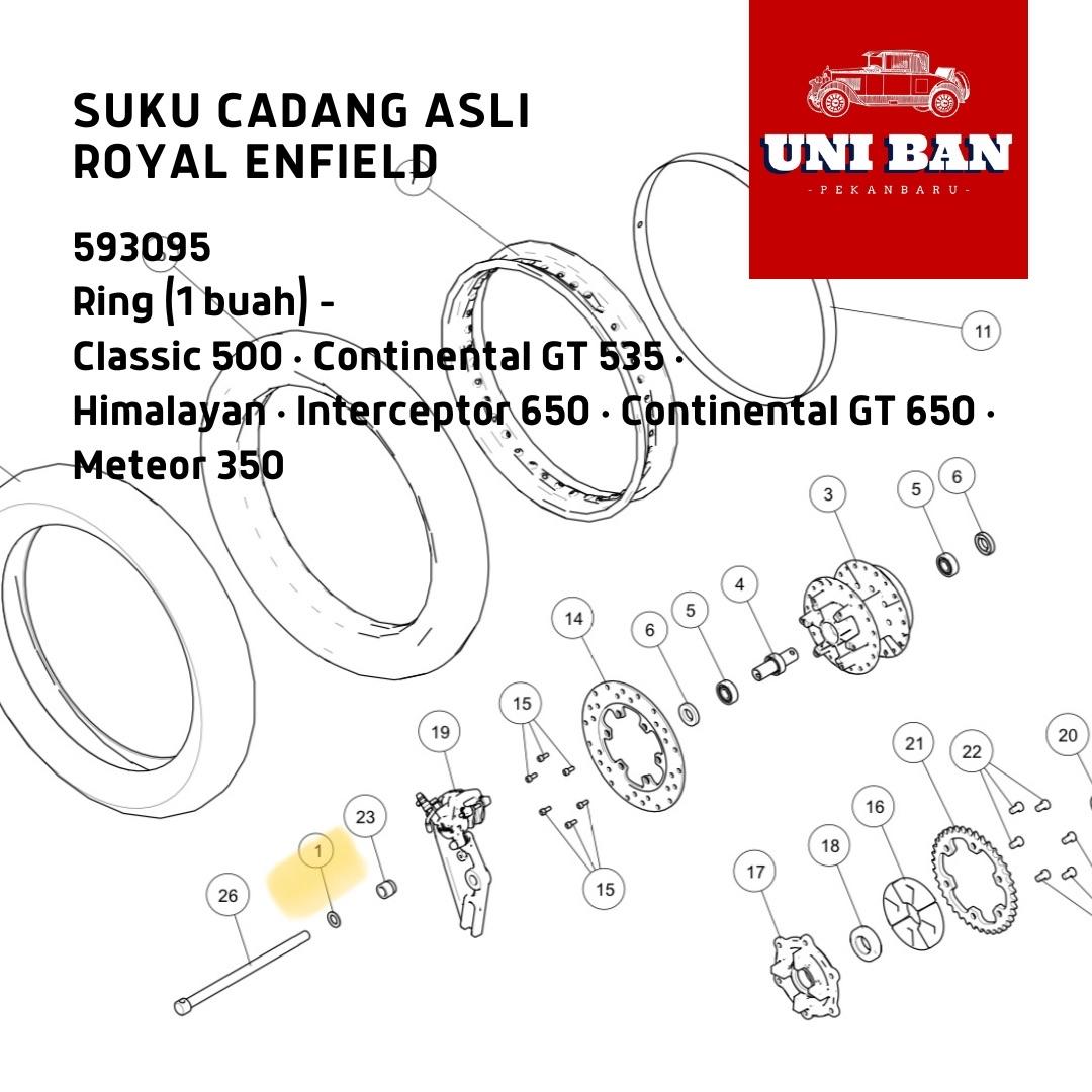 Ring Classic Continental GT Himalayan Interceptor 593095 Royal Enfield