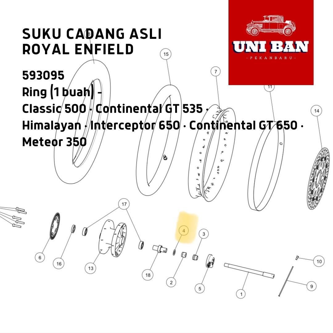 Ring Classic Continental GT Himalayan Interceptor 593095 Royal Enfield