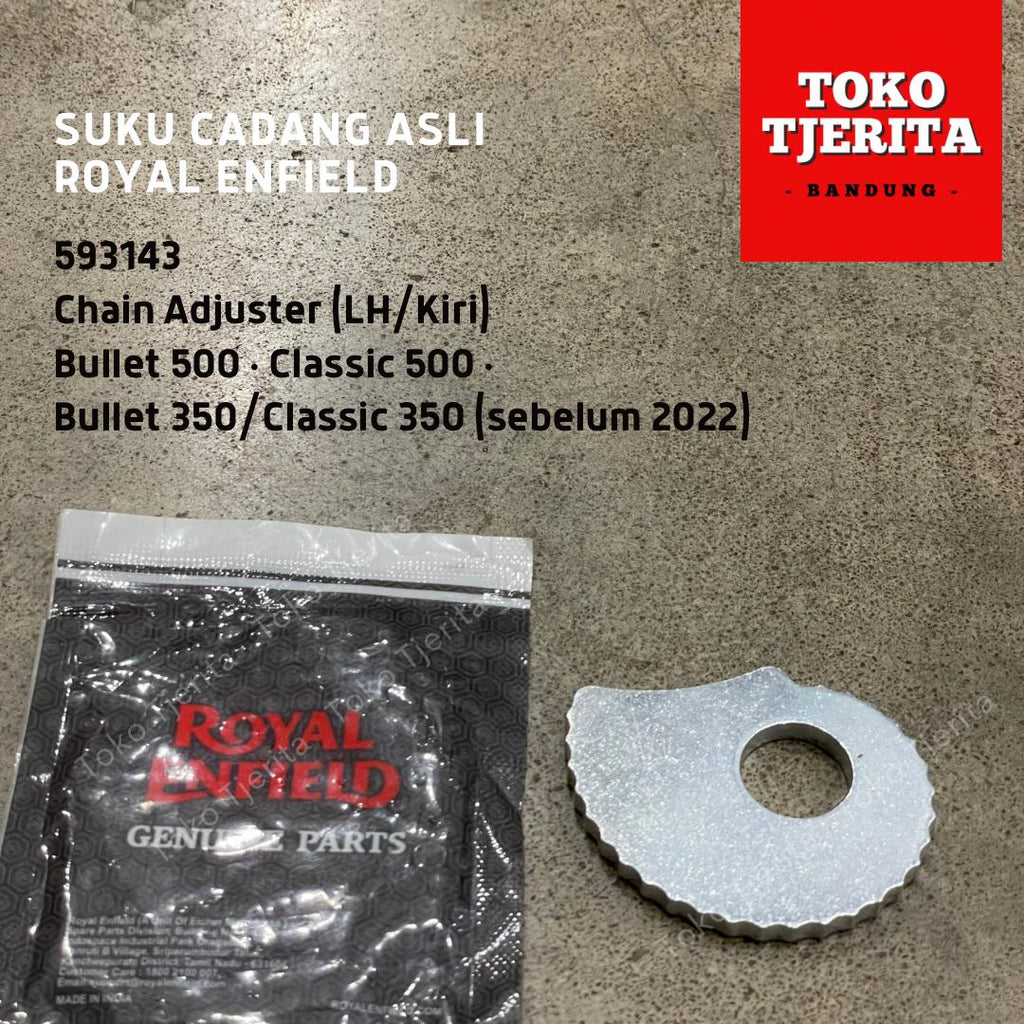 Penyetel Rantai Kiri Chain Adjuster Classic 500 593143 Royal Enfield