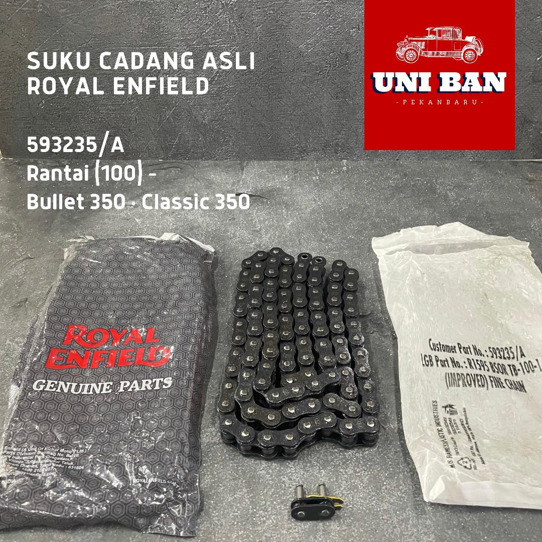 Rantai Belakang (100) Classic Bullet 350 593235 - Royal Enfield ASLI