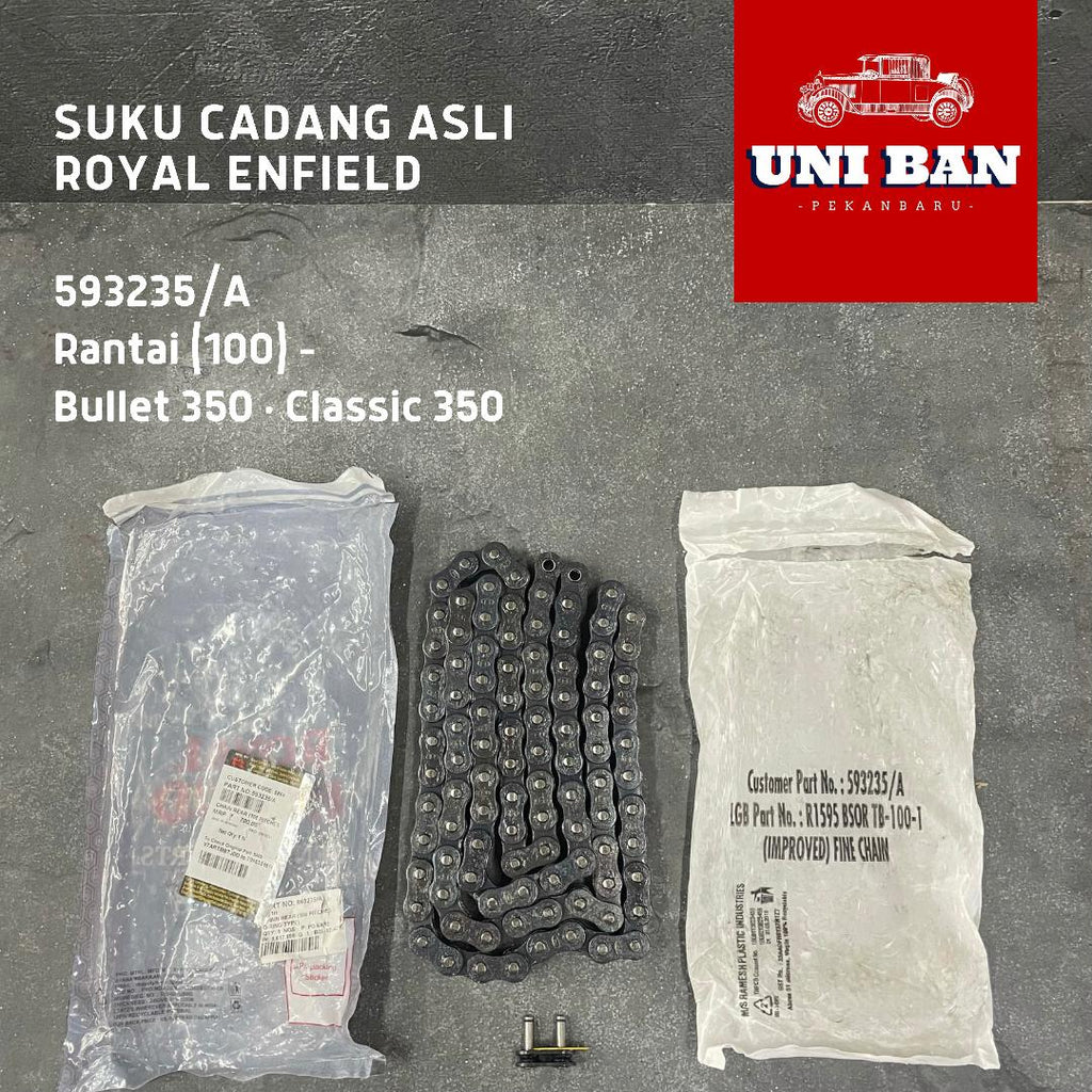 Rantai Belakang (100) Classic Bullet 350 593235 - Royal Enfield ASLI