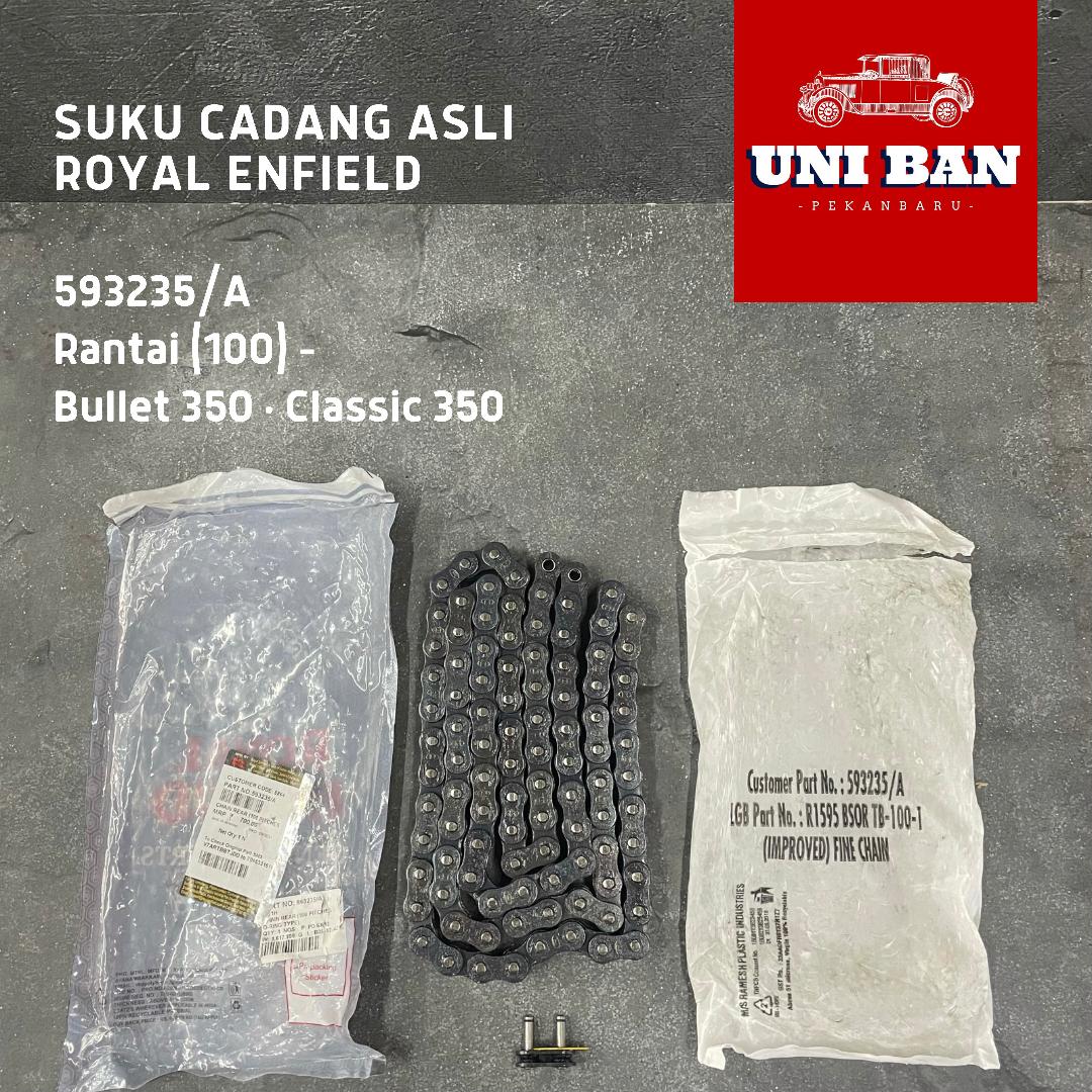 Rantai Belakang (100) Classic Bullet 350 593235 - Royal Enfield ASLI