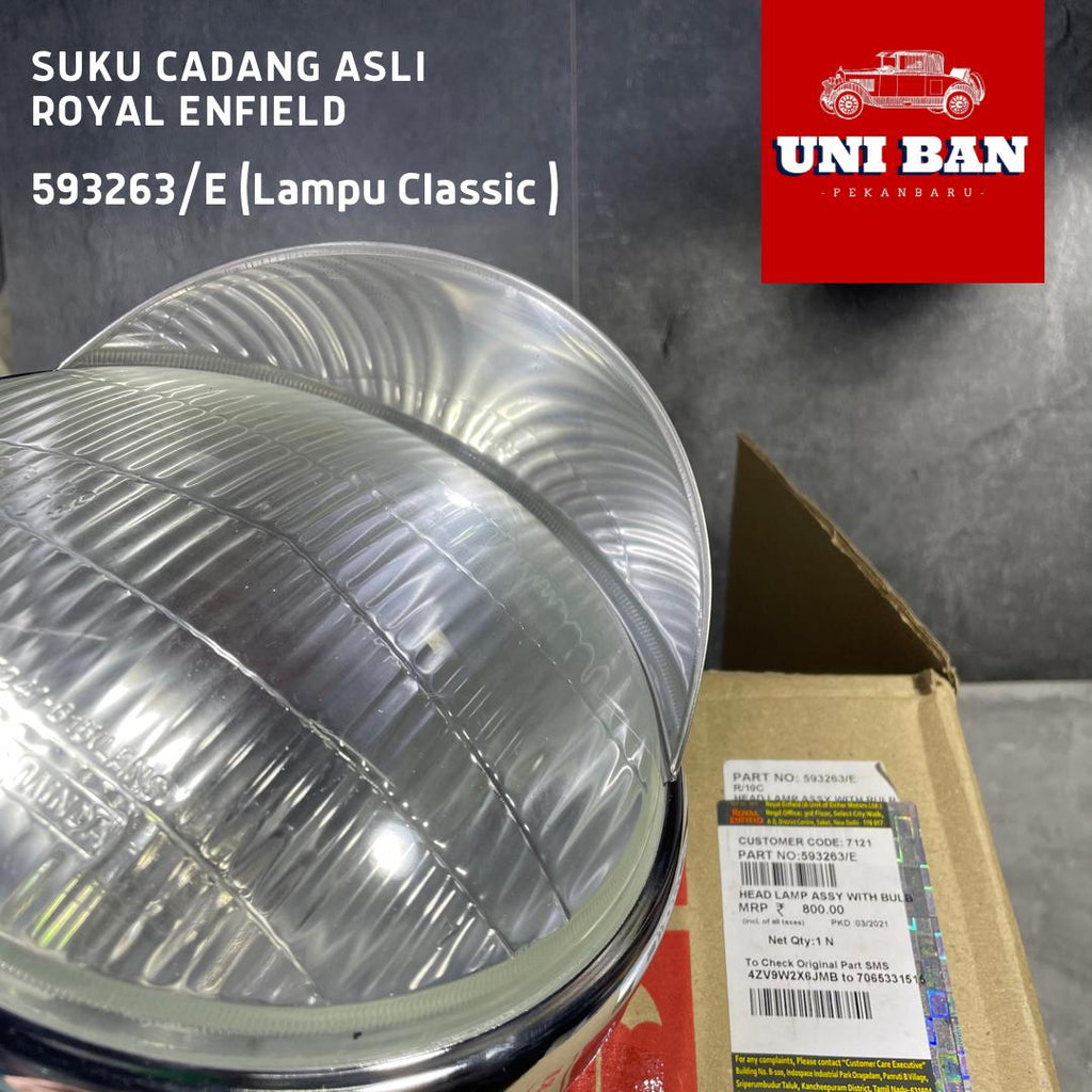 Lampu Depan Bullet Classic UCE 350 500 593263 - Royal Enfield ASLI