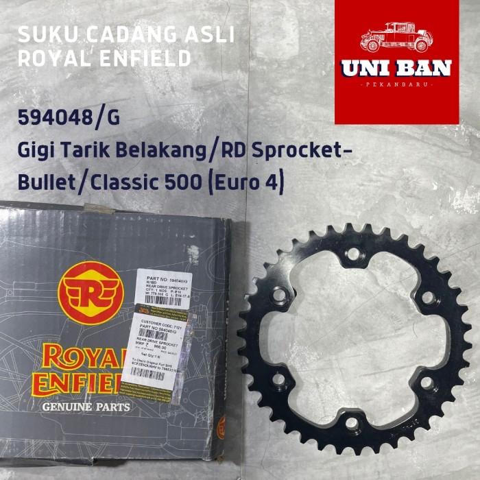 Gigi Tarik Belakang ( Stealth Black ) 594048/G - Royal Enfield ASLI