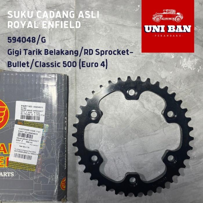 Gigi Tarik Belakang ( Stealth Black ) 594048/G - Royal Enfield ASLI