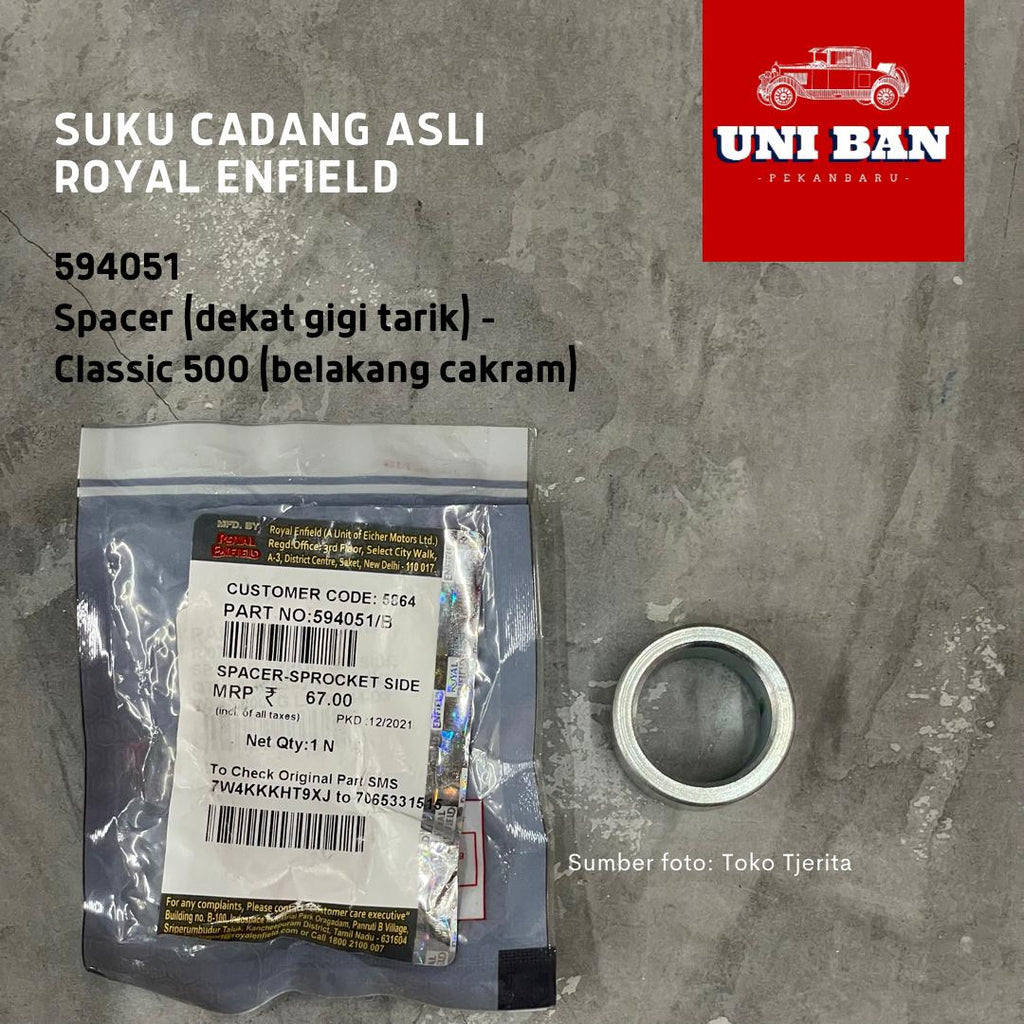 Spacer Roda Classic 500 Belakang Cakram 594051 - Royal Enfield ASLI