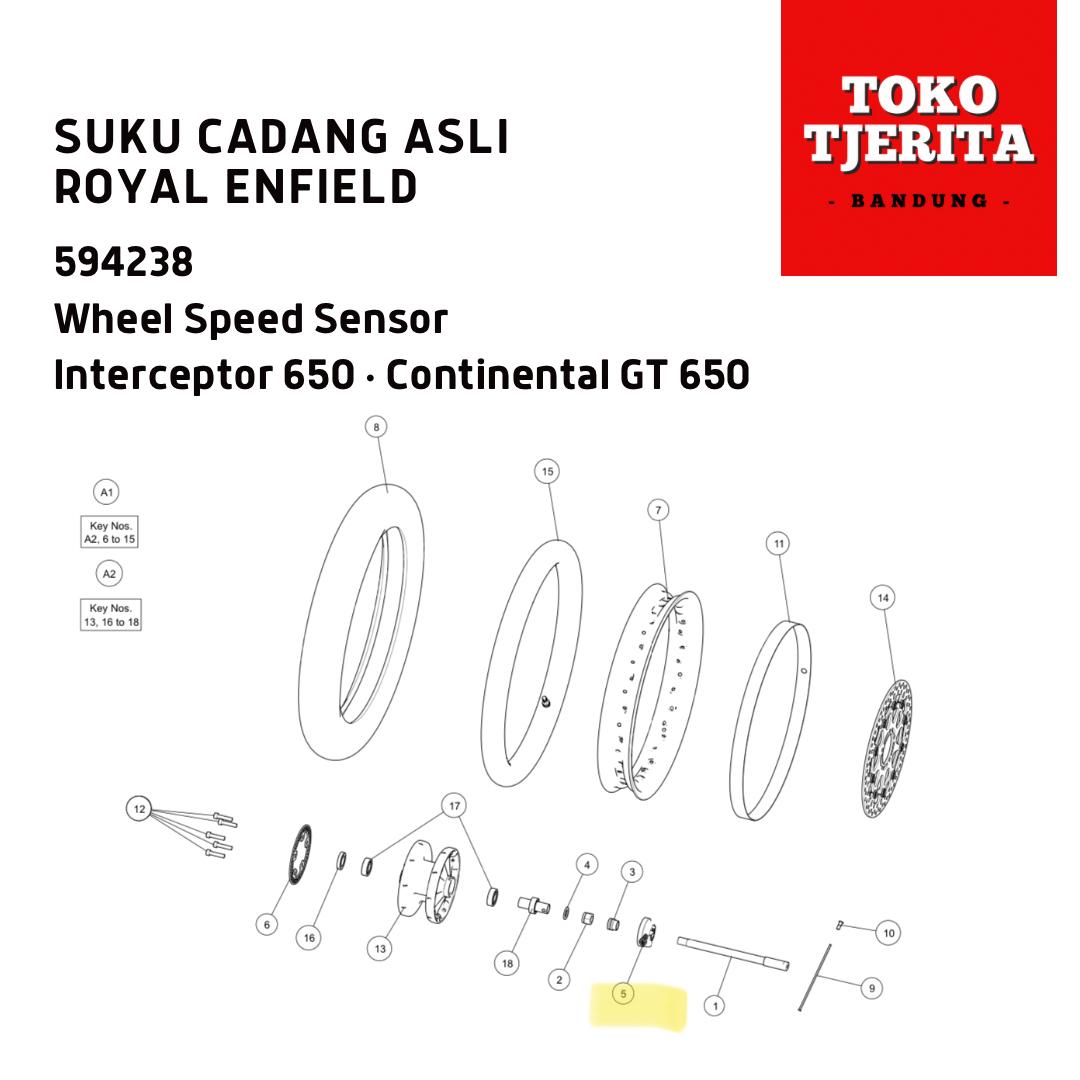Wheel Speed Sensor Interceptor 650 594238 - Royal Enfield ASLI