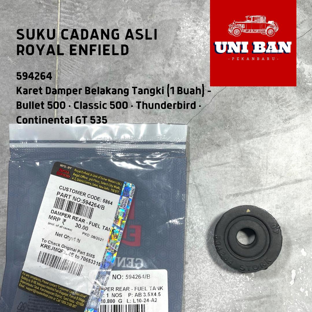 Karet Damper Belakang Tangki (1 Buah) 594264 Royal Enfield ASLI