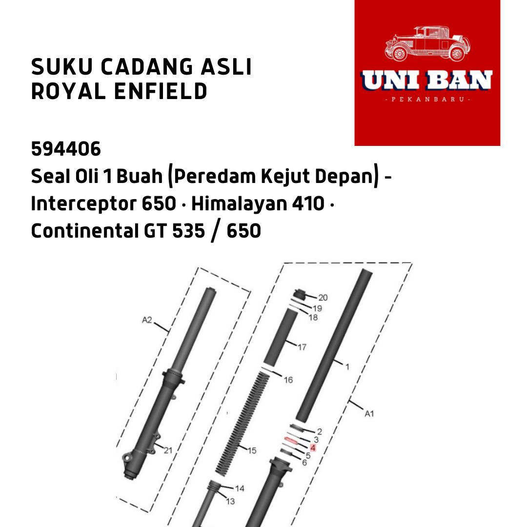Seal Oli 1 Buah Interceptor Himalayan 594406 Royal Enfield ASLI