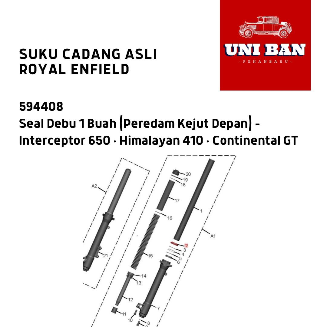 Seal Debu 1 Buah Interceptor Himalayan 594408 Royal Enfield ASLI