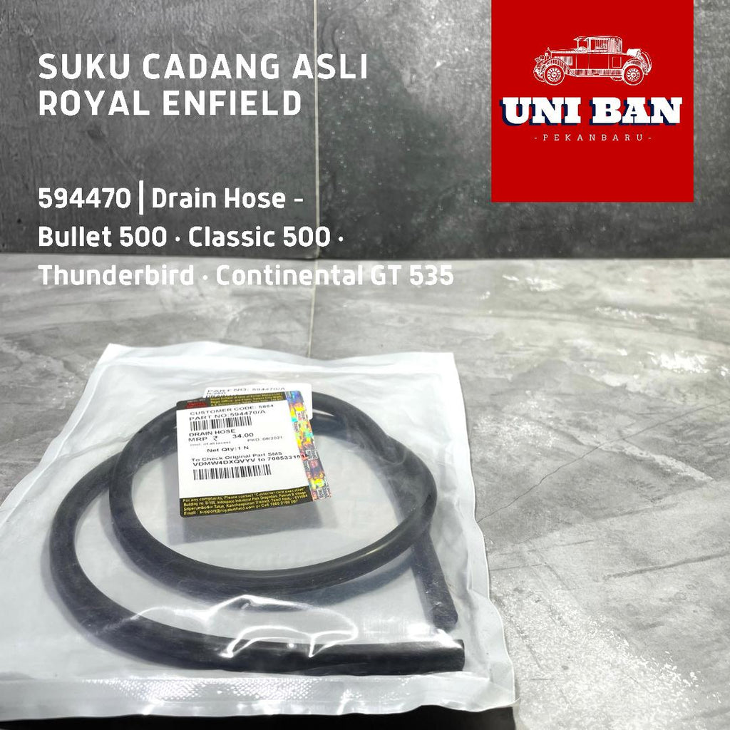 Drain Hose 594470 Selang Kuras / Classic Bullet - Royal Enfield ASLI